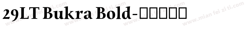 29LT Bukra Bold字体转换